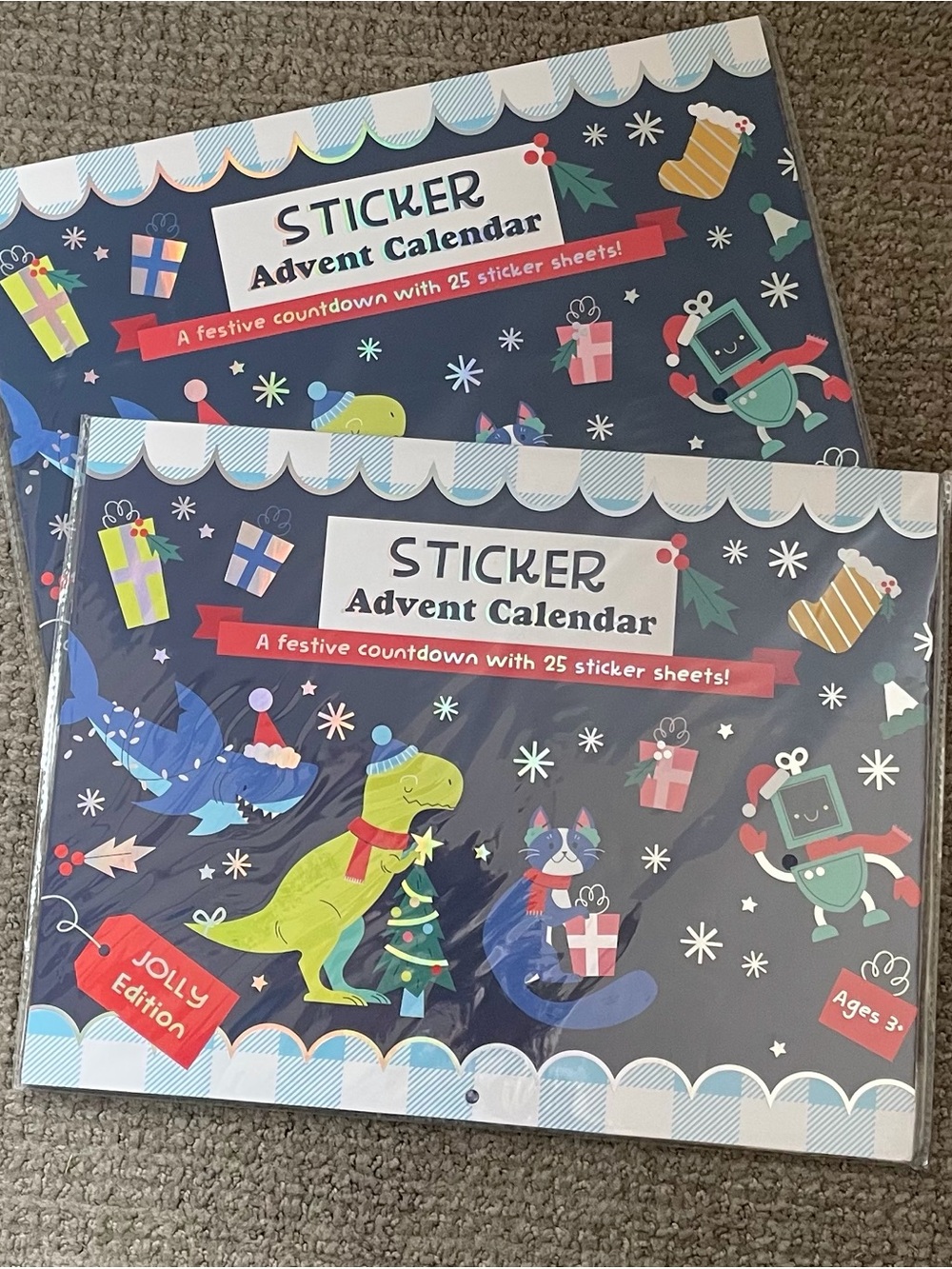 Sticker Advent Calendar Set Pulsar Sticker Children's Jolly Lot of 2 Kohl's